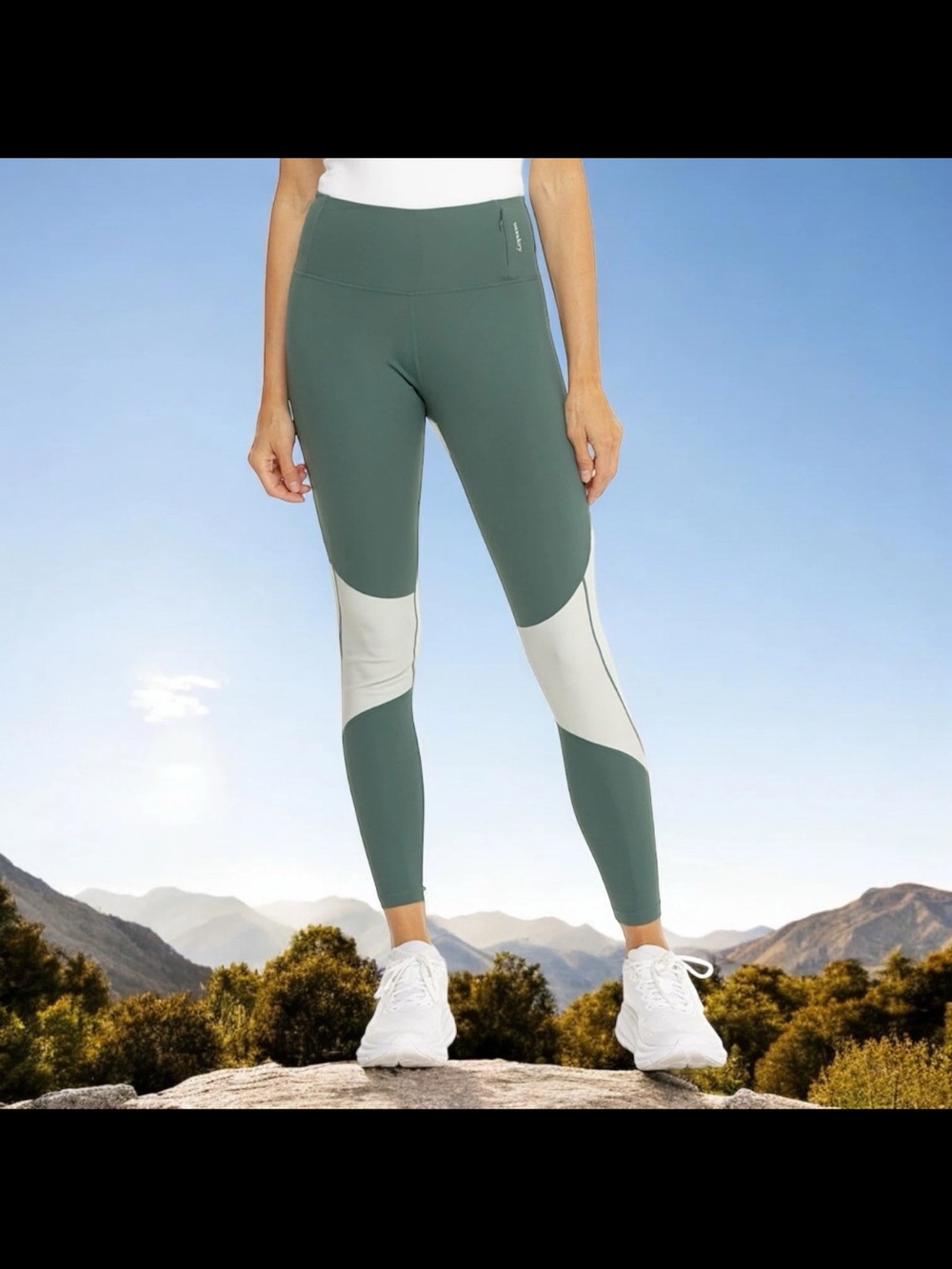 WONDERY Outdoors Indio Tactical Leggings Women’s Small Green Colorblock 27”